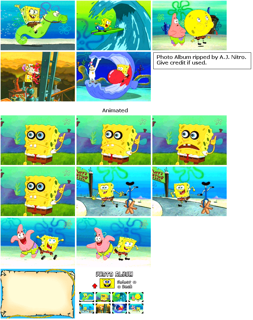 SpongeBob SquarePants: Battle for Bikini Bottom - Photo Album