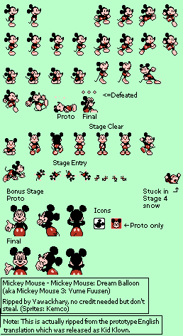 Mickey Mouse 3: Balloon Dreams (JPN) - Mickey Mouse