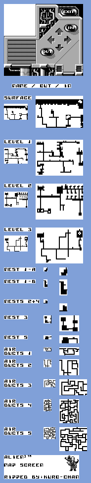 Alien 3 - Map Screen