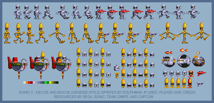 Sonic the Hedgehog Media Customs - Decoe & Bocoe (Sonic Genesis-Style)