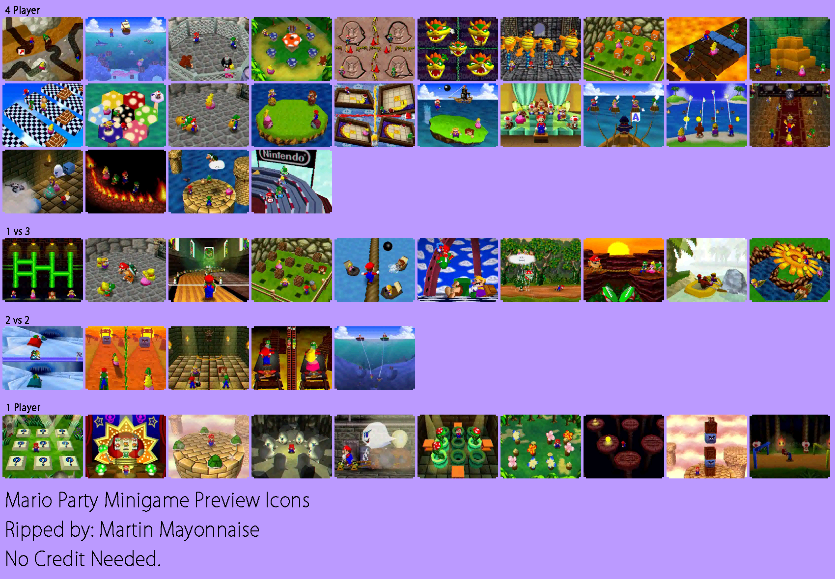 Mario Party - Minigame Preview Icons