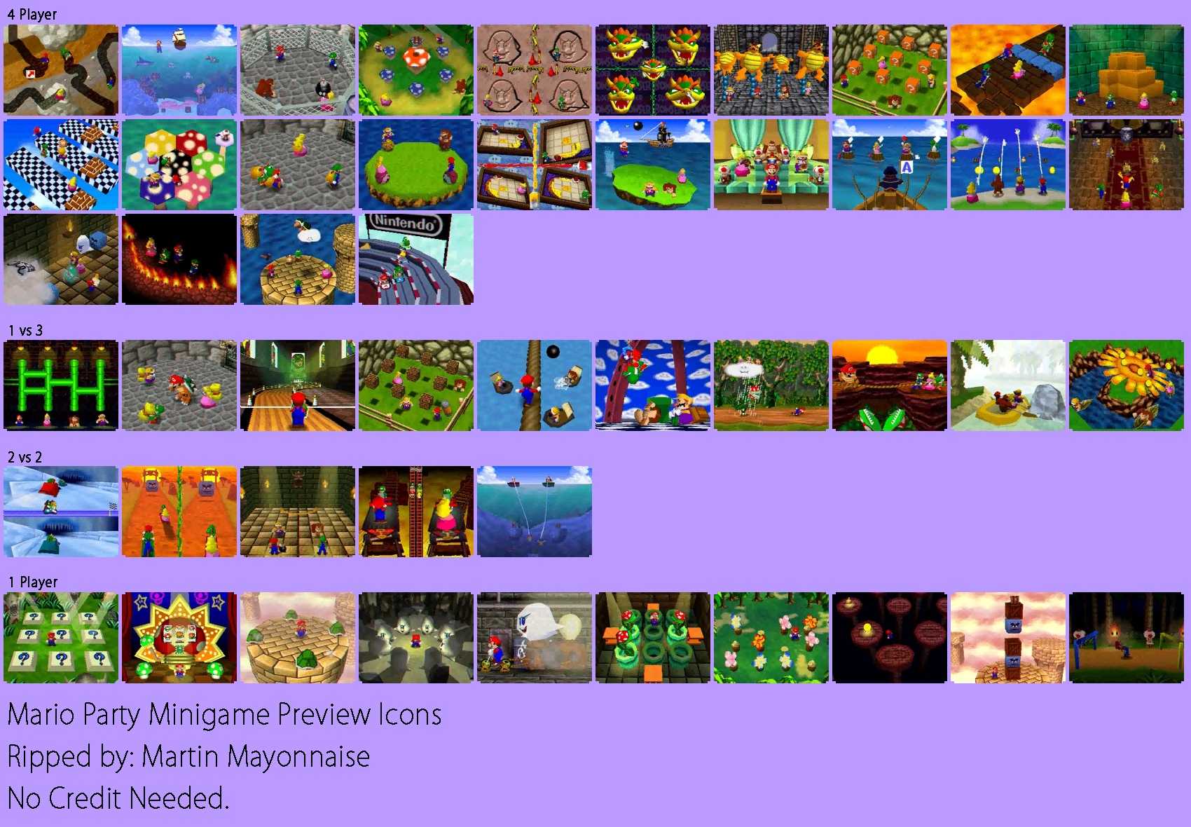 Minigame Preview Icons