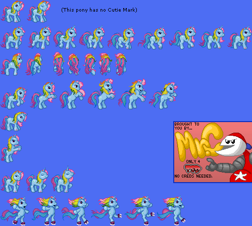 My Little Pony Crystal Princess: The Runaway Rainbow - Rainbow Dash Unicorn (Unused)