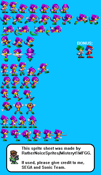 Sonic the Hedgehog Customs - Espio (Classic, Sonic 3-Style)