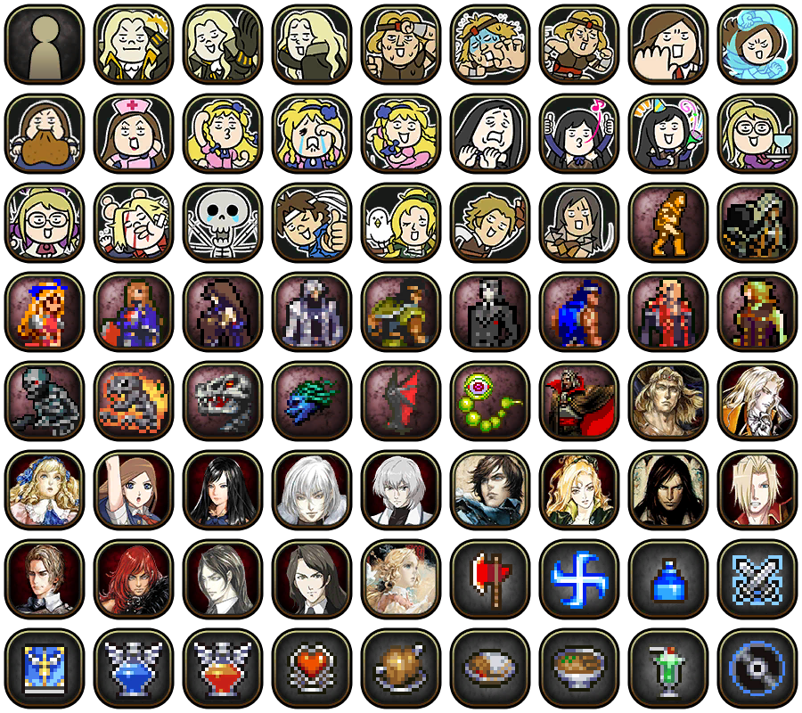 Castlevania: Grimoire of Souls - Profile Icons