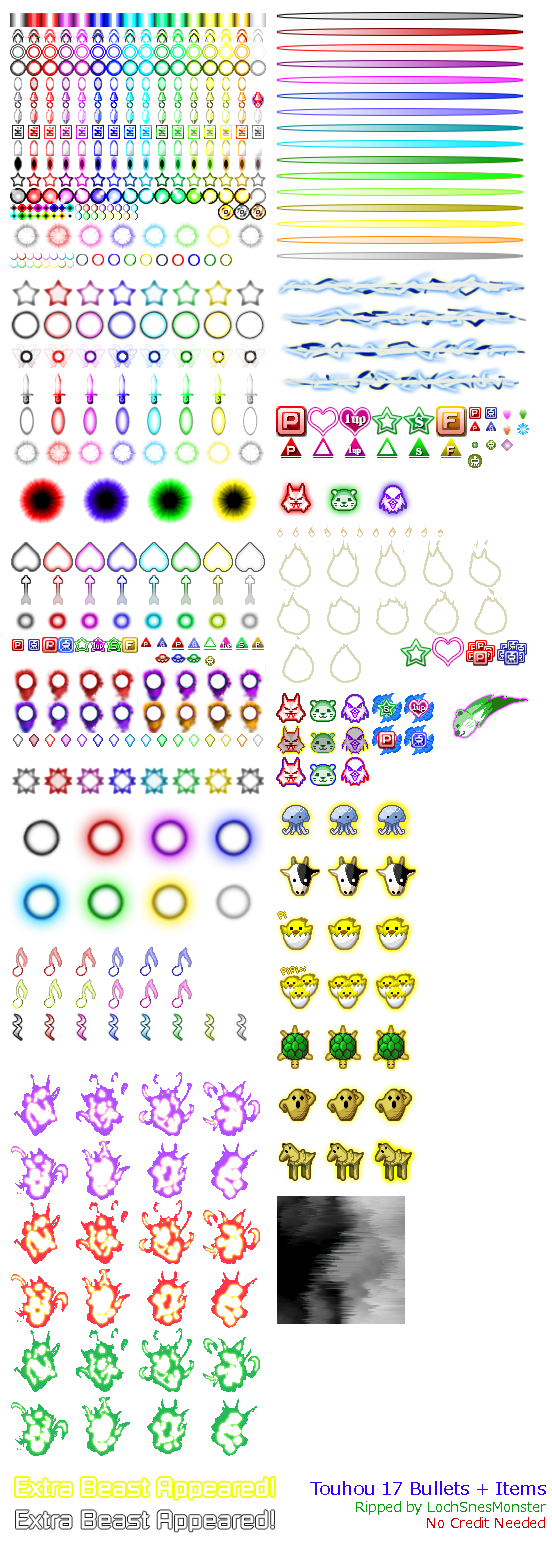 Bullets, Items, Spirits