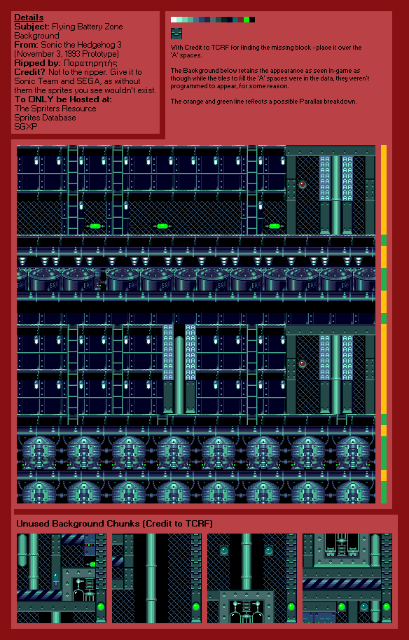 Sonic the Hedgehog 3 (November 3, 1993 Prototype) - Flying Battery Zone