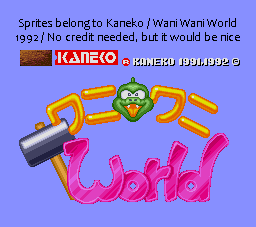 Wani Wani World (JPN) - Title Screen