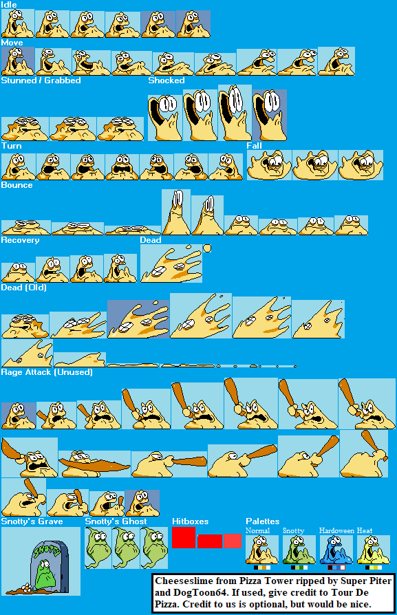 The Spriters Resource - Full Sheet View - Pizza Tower - Peppino's Rank  Screen