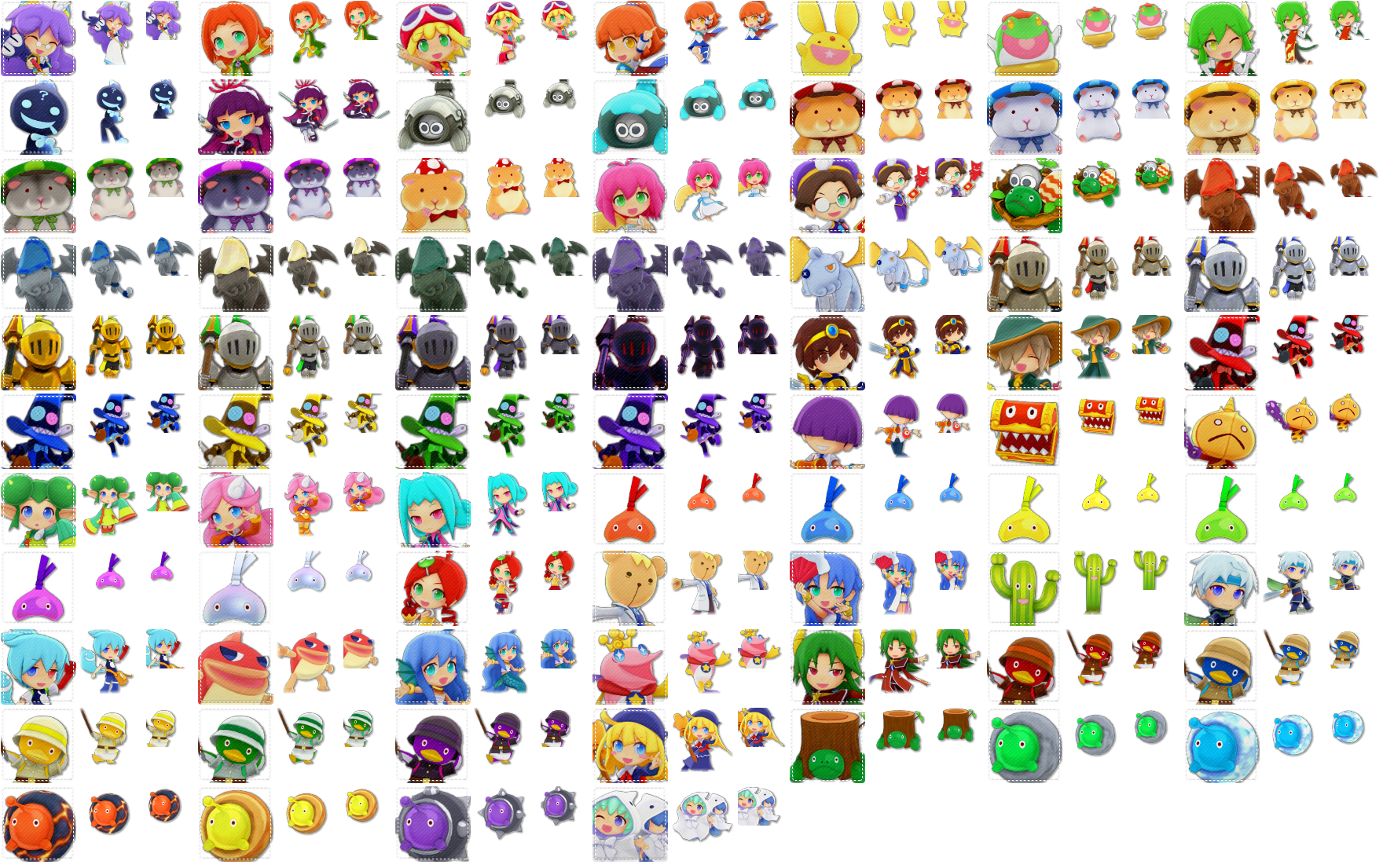 Puyo Puyo Chronicle (JPN) - Character Select (RPG Mode)