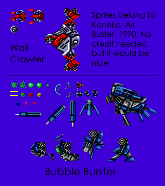 Aero Blasters - Wall Crawler & Bubble Burster