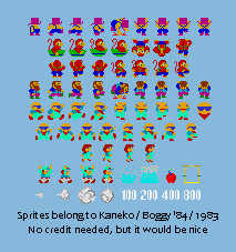 Boggy '84 - General Sprites