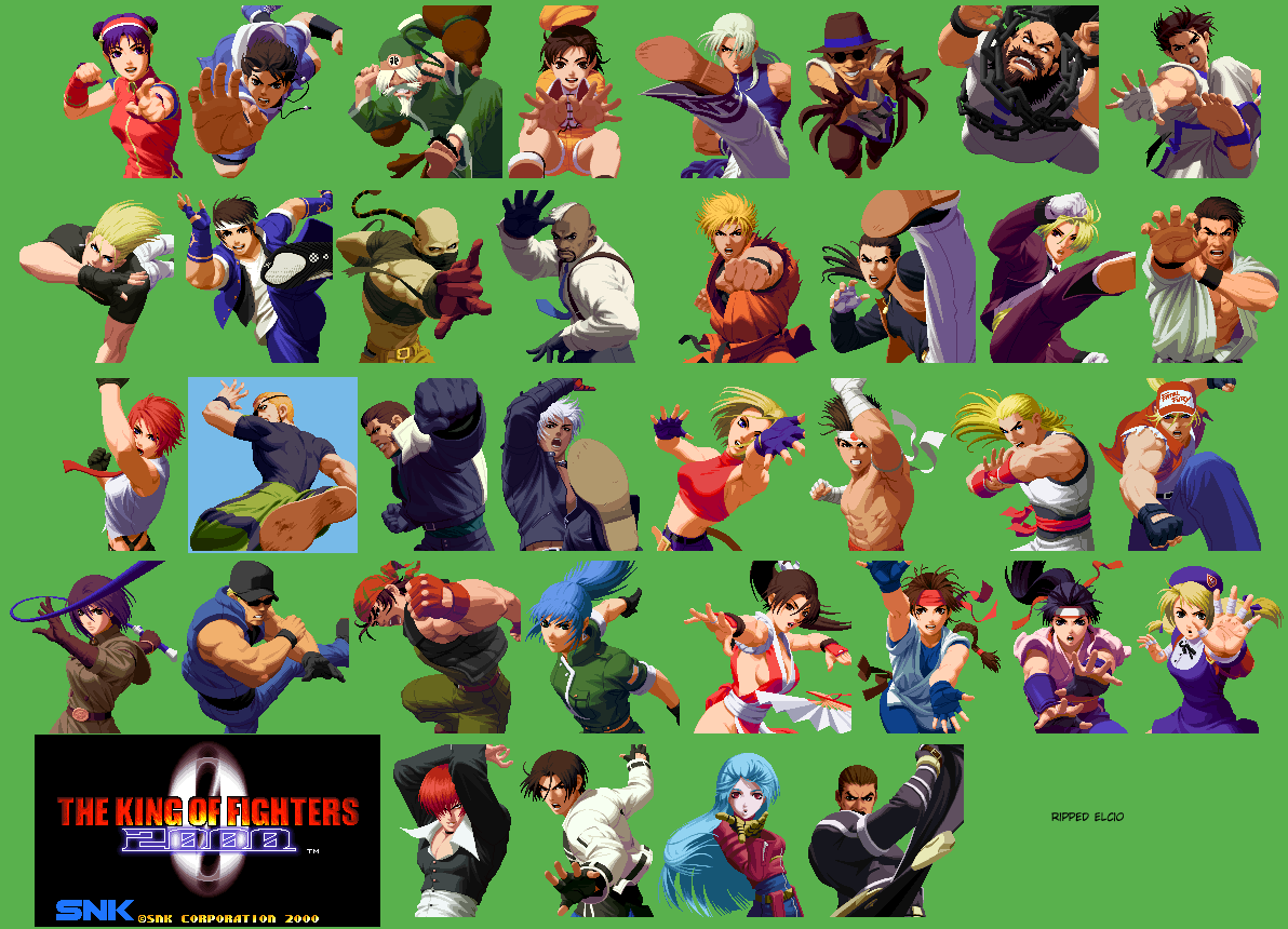 The King of Fighters 2000 - Character Win Portraits
