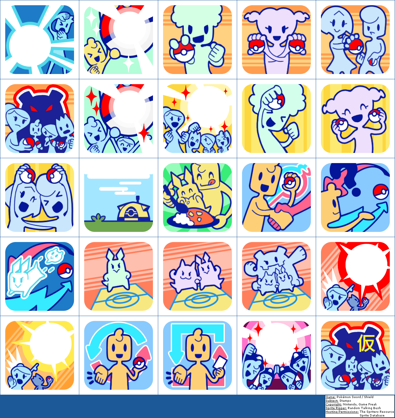 Pokémon Sword / Shield - Stamps