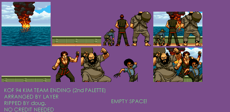 The King of Fighters '94 - Ending (Kim Team, 2nd Palette)