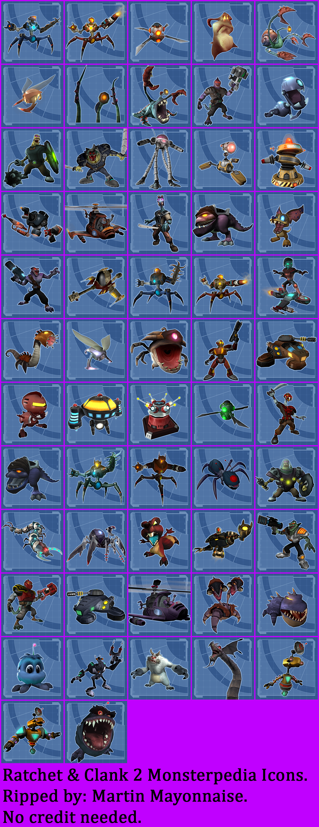 Ratchet & Clank 2: Going Commando - Monsterpedia Previews