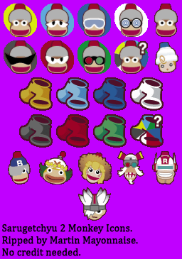 Ape Escape 2 - Monkey Icons