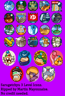 Ape Escape 3 - Level Icons