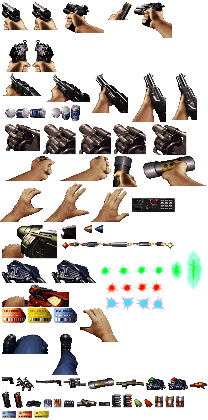 PC / Computer - Duke Nukem 3D - Weapons (N64) - The Spriters Resource