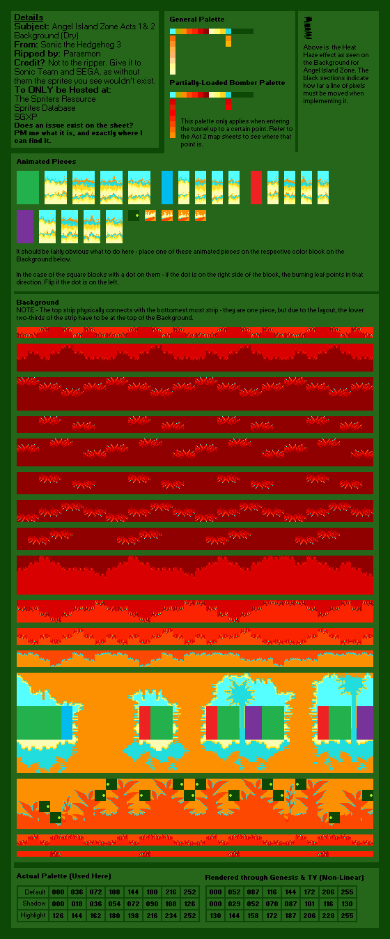 Angel Island Zone (General, Dry)