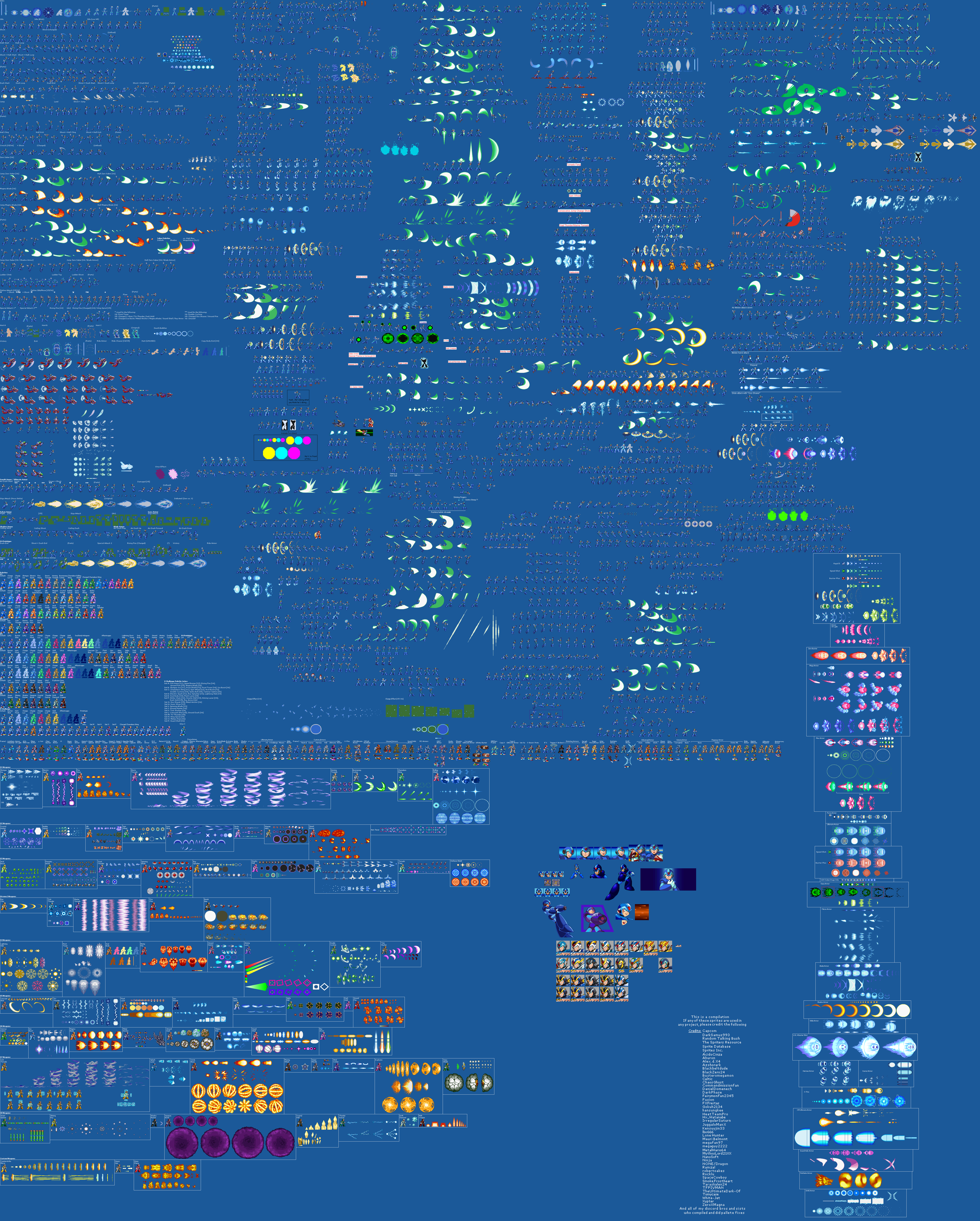 Mega Man X Customs - X (PS1-Style, Extended)