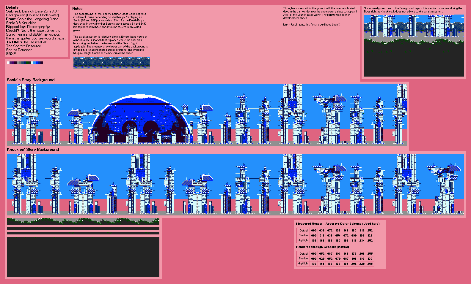 Launch Base Zone Act 1 Background (Underwater)