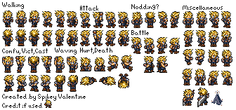 Final Fantasy 7 Customs - Cloud (FFRK, Expanded)