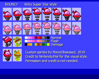 Kirby Customs - Bouncy (Kirby Super Star-Style)