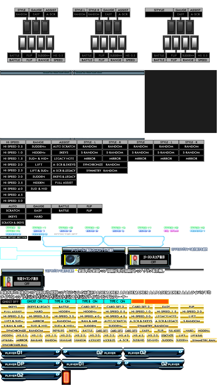 beatmania IIDX Series - Options