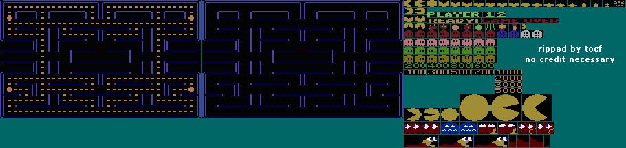 Pac-Man (Atari 800/5200) - General Sprites