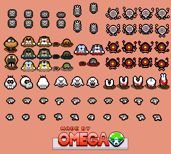 Mario Customs - Enemies (The Binding of Isaac-Style)