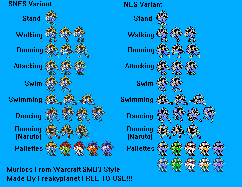World of Warcraft Customs - Murloc (Super Mario Bros. 3 Style)