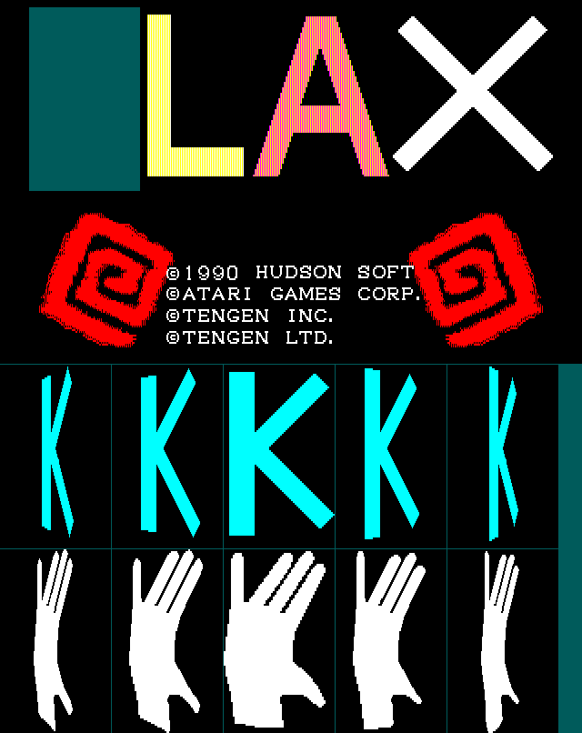 Klax - Title Screen