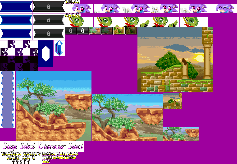 Character Select + Stage Select (Demo)