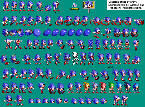 Genesis / 32X / SCD - Sonic 3 Complete (Hack) - Sonic (Sonic 3) - The Spriters  Resource