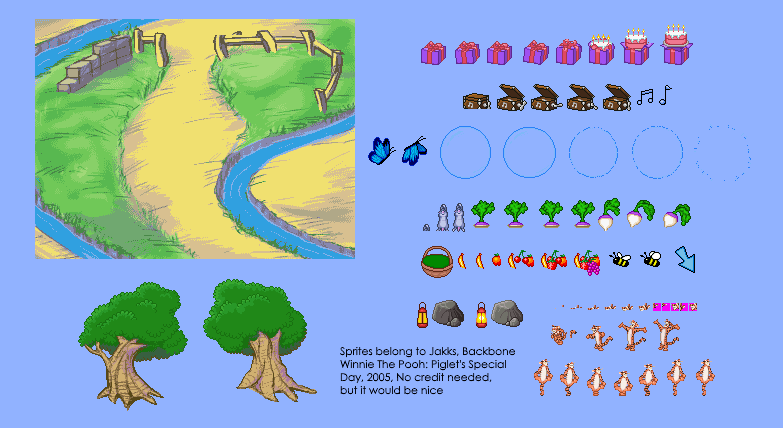 Winnie The Pooh: Piglet's Special Day - Map