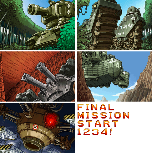 Metal Slug Advance - Mission Start Screens