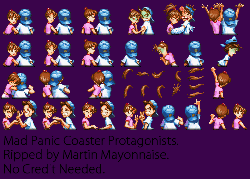 Mad Panic Coaster (JPN) - Protagonists