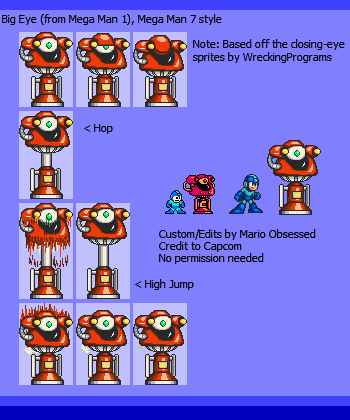 Mega Man Customs - Big Eye (Mega Man 7-Style)