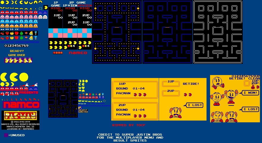 Pac-Man: Special Color Edition - General Sprites