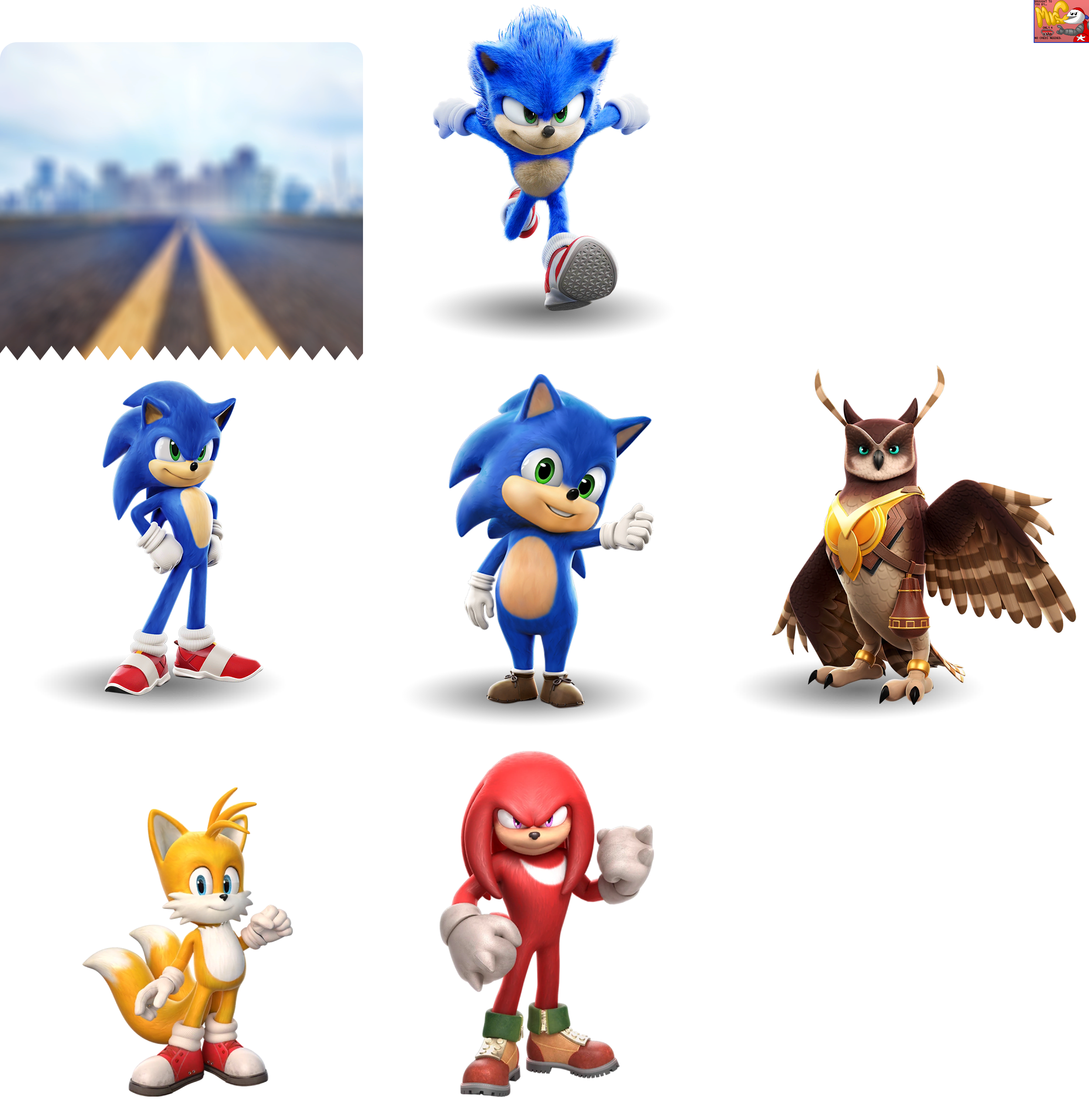 Sonic Dash - Sonic Movie Event Graphics