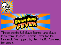 Rhythm Heaven Fever / Beat the Beat: Rhythm Paradise - Save Data Icon & Banner (USA)