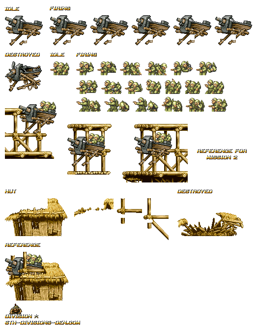 Metal Slug Advance - Makeshift Turret