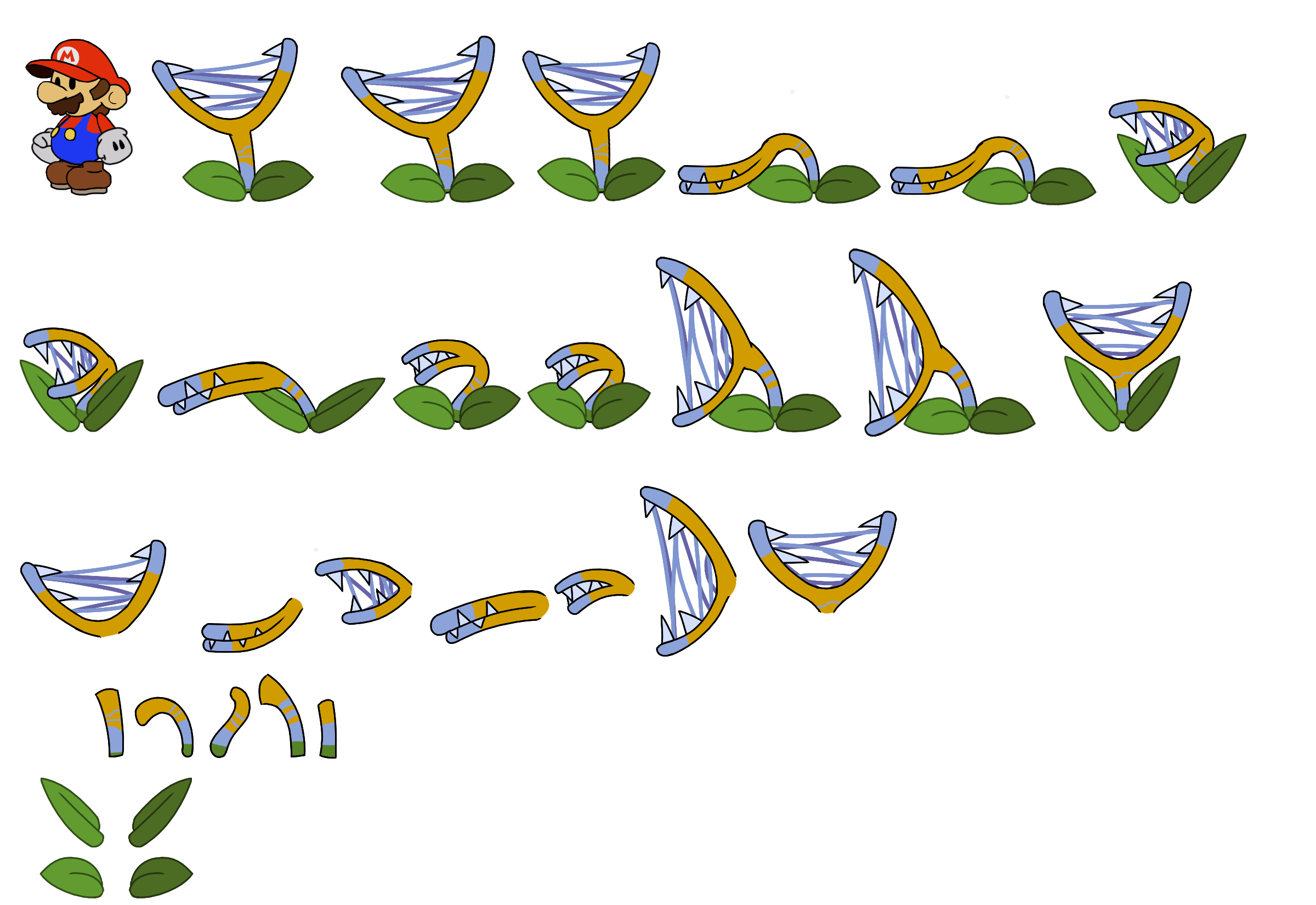 Hurt Plant (Paper Mario-Style)