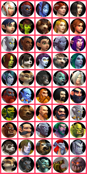 World of Warcraft - Temporary Character Portraits (8.3)