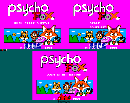 Psycho Fox - Title Screen