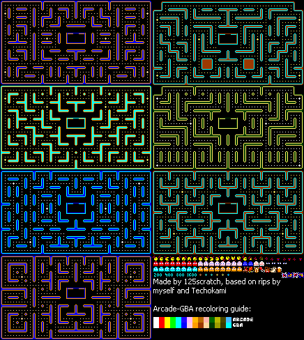 Pac-Man Customs - Jr. Pac-Man (GBA Full Screen)