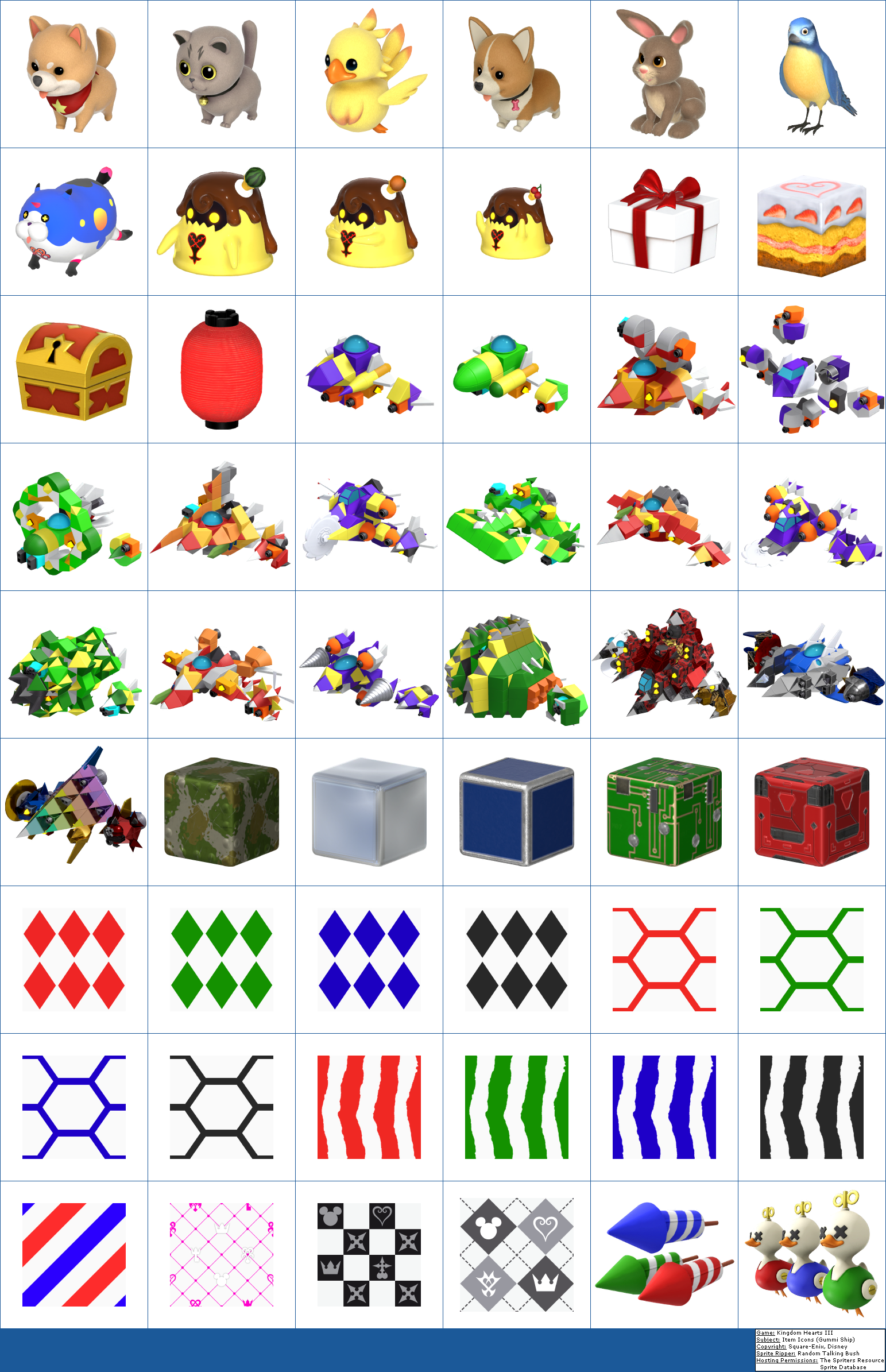 Item Icons (Gummi Ship)