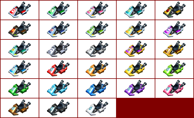 Mario Kart 7 - Kart Bodies (Standard Karts)