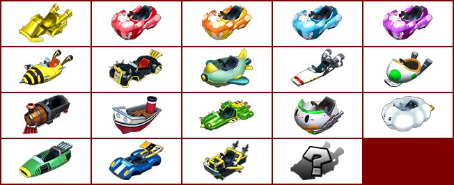 Mario Kart 7 - Kart Bodies (Miscellaneous)